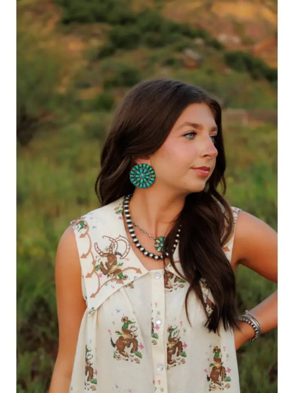 Howdy Hanny Cowboy Embroidery Dress NEW - Picture 2 of 3